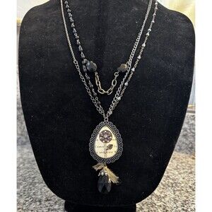 Titanic Inspired Double Strand Necklace & Earrings Set | Boho Edwardian Style